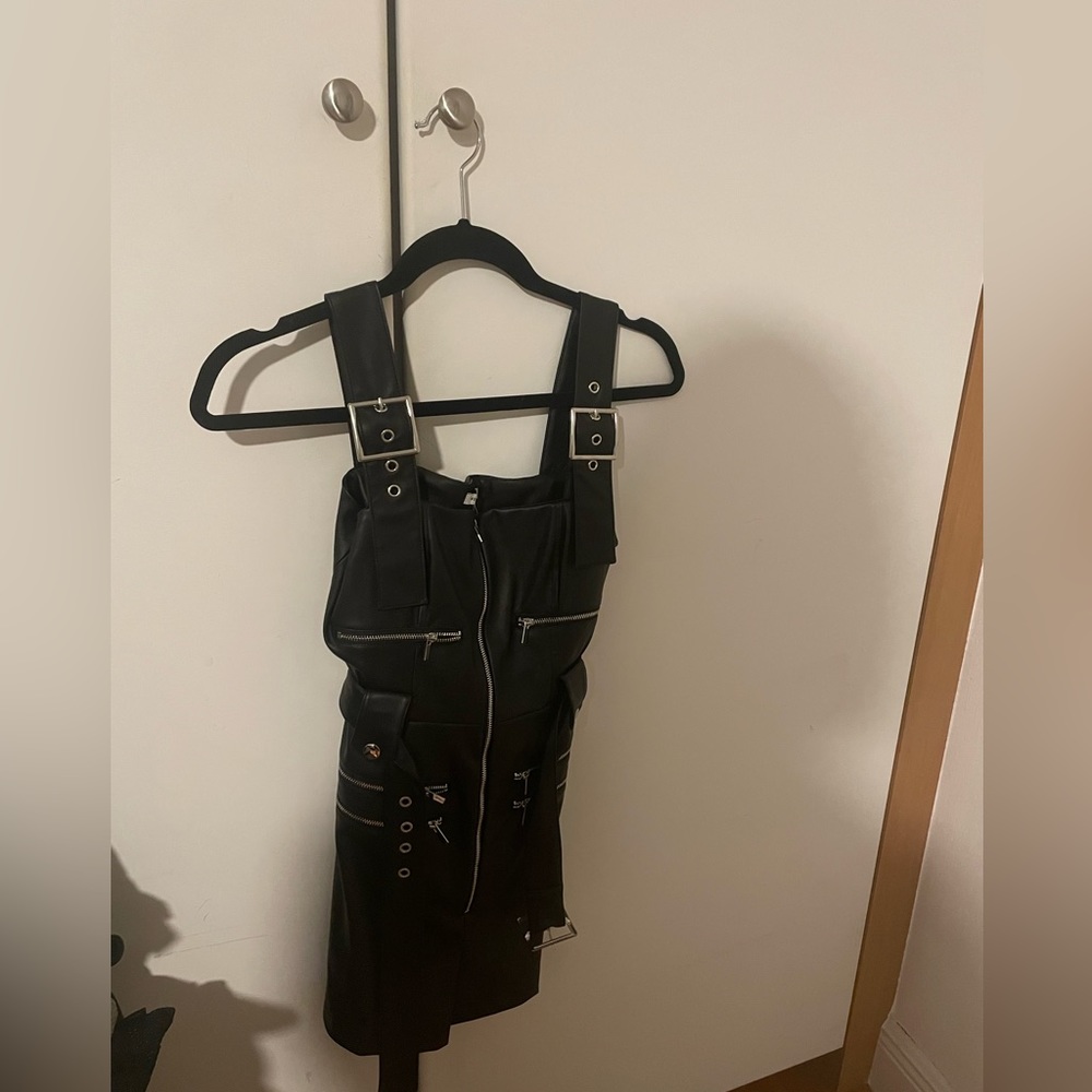 we wore what leather overalls
